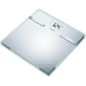 Sanitas SBF 14, Elektronisk personlig vægt, 180 kg, 100 g, Børstet stål, kg, lb, Firkant