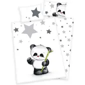 MCU Panda Junior Sengetøj 100x135 cm - 100 procent bomuld