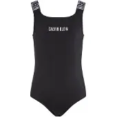 Calvin Klein Swimwear Badedragt 'Intense Power' lysegrå / sort / hvid