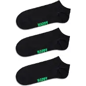 Happy socks Sokker neongrøn / sort