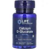 Life Extension , Kalcium D-Glucarat, 200 mg, 60 Vegetariske Kapsler