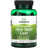Swanson Health , Heilage Basil Leaf, Full Spectrum, 400 mg, 120 Kapsler