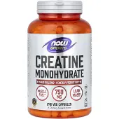 Now , Sports, Creatine Monohydrat, 4.500 mg, 240 Veg Capsules (750 mg per Capsule)