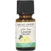 Natures Answer , 100% Rensede Organisk Essential Olie, Citron, 0,5 fl oz (15 ml)