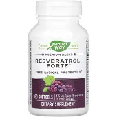 Nature'S Way , Premium Blend Resveratrol Forte, 175 mg, 60 Mygge