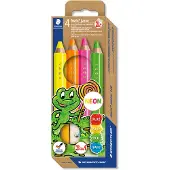 Staedtler NORIS JUNIOR FARVEBLY 4STK 100%PEFC