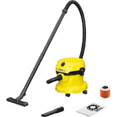 Kärcher WD 2 Plus V-12/4/18/C - Støvsuger - beholder - pose / uden pose - gul