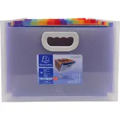 Exacompta Harmonikamappe A4+ 24-delt med ass. farver