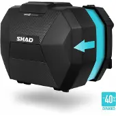 Shad Sidekuffert SH38X Carbon kan udvides SORT, DER KAN UDVIDES.