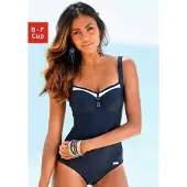 LASCANA Formgivende badedragt navy / hvid