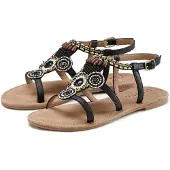 LASCANA Sandaler med rem blandingsfarvet / sort