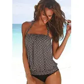 Jette Tankini navy / opal / lyserød / sort
