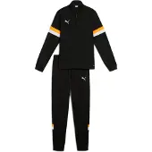 Puma individualRISE Youth Football Tracksuit, Clothing, Black/Heat Fire, 15-16Y