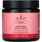 Sukin , Enriching Night Cream, Rosehip, 4.06 fl oz (120 ml)
