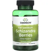 Swanson Health , Full Spektrum Schizandra Bær, 525 mg, 90 Kapsler