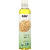 Now , Solutions, Sesame Seed Oil, Certified Organic, 8 fl oz (237 ml)