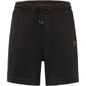 BOSS Shorts i bomuldsfrotté med logomærkat