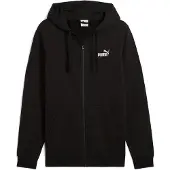 Puma Essentials No. 1 Logo Full-Zip Hoodie Men, Clothing, Black, L