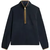 Superdry Superdrytil kvinder. W2012337A Estate Fleece Half Zip Fleece navy (S), Casual, Genanvendt polister, Bæredygtig, Blå