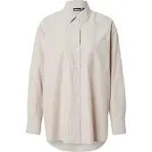 Pieces Bluse 'PCMelia' beige / hvid
