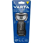 Varta 18650 101 401, Hovedbånd lommelygte, Sort, Knapper, 2 m, IPX7, LED