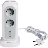 Verbatim EUPT-01 - power strip - 15-in-1 European multi plug extension - 3600 Watt