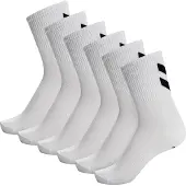 Hummel Sportssokker 'Chevron' sort / hvid