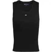 Tommy Hilfiger Overdel 'Slim Tank' sort