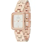 GUESS Analogt ur 'Isla' rosa guld / transparent / offwhite