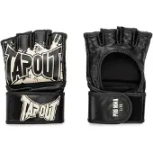 TAPOUT Korte fingerhandsker 'MmaProFight' lysebeige / sort