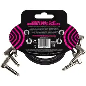 Ernie Ball P06222 12" Flat Ribbon Patch Cable 3-Pack