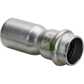 Viega Inox reduktion 42x35 mm Inox, rustfri stål, nippel/muffe, SC-Contur