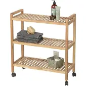 Wenko 24837100, Træ, Træ, 3 hylder, 4 hjul, 650 mm, 310 mm