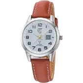 ETT Eco Tech Time Dameur ELS-11616-61L Radio-Controlled Hvid/Læder