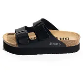 Bayton Pantoletter 'JAPET' sand / sort