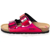 Bayton Pantoletter 'Athena' pink / sort