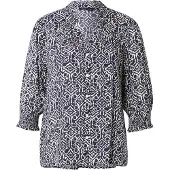 ONLY Bluse 'ONLRaya' natblå / hvid