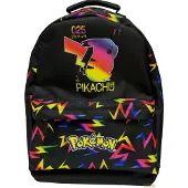Pokémon Rygsæk - Large - 43x30x14 cm - 15L - Sort m. Neonprint - - OneSize - Rygsæk