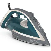 Tefal Ultragliss Plus FV6842E0 - Dampstrygejern med automatisk afbrydelse - såleplade: Durilium Airglide - 2800 W - elfenben/blå
