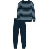 Schiesser Pyjamas lang natblå
