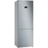 Bosch Serie | 4 KGN497LDF - Køleskab/fryser - bund-fryser - bredde: 70 cm - dybde: 66.7 cm - højde: 203 cm - 440 liter - Klasse D - metallook