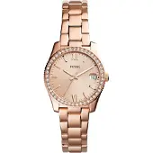 Fossil Dameur - - Scarlette Mini - 32 mm - Quartz - Rustfrit stål