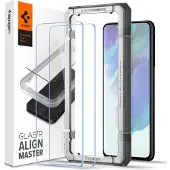 Spigen Glas.tR AlignMaster Samsung Galaxy S21 FE 5G Hærdet Glas - 2 Stk.