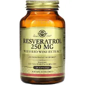 Solgar , Resveratrol, 60 Mørt Gelatiner