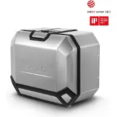 Shad Sidekuffert Terra Aluminium 47L Sølv, venstre brun
