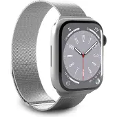 Puro Milanese - Løkke for smart watch - 130 - 200 mm - sølv - for Apple Watch Hermès Series 9, SE 3, Series 10, Series 11, Series 8, Series 9
