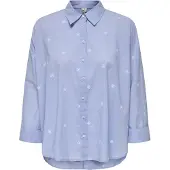 ONLY Bluse 'ONLNEW LINA' røgblå / lyseblå