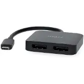 Nedis Usb-c Han Til 2x Displayport Hun Adapter Usb 3.2 Gen 1 4k Pvc 0.2 M 60hz