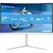 Philips Evnia 5000 27M2C5201L - LED-skærm - gaming - kurvet - 27 - 1920 x 1080 Full HD (1080p) @ 180 Hz - Fast VA - 3000:1 - HDR10 - 0.5 ms - 2xHDMI, DisplayPort - hvid