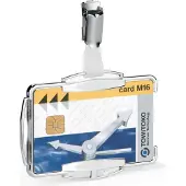 Durable RFID SECURE badgeholder med clips til 1 kort 1 pakke med 10 890123